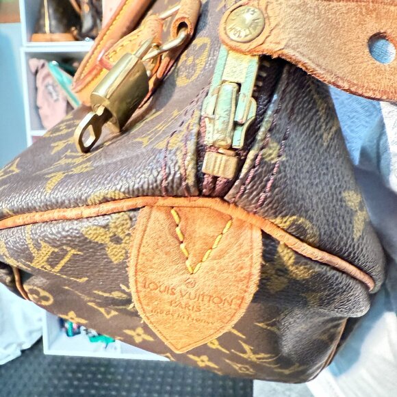 Vintage Louis Vuitton Speedy 30 Monogram with lock and key #310 - Picture 8 of 16